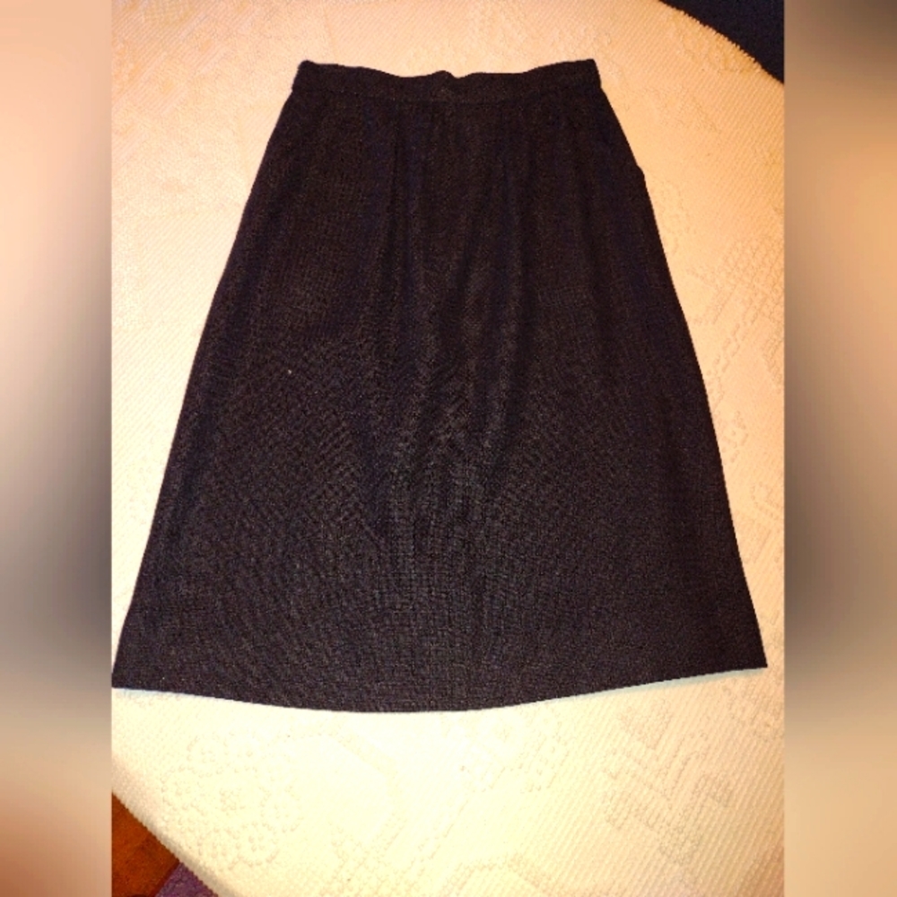 Black handmade vintage skirt